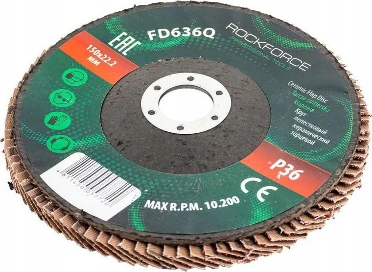 Rockforce Flap diskas 150x22.2mm P36