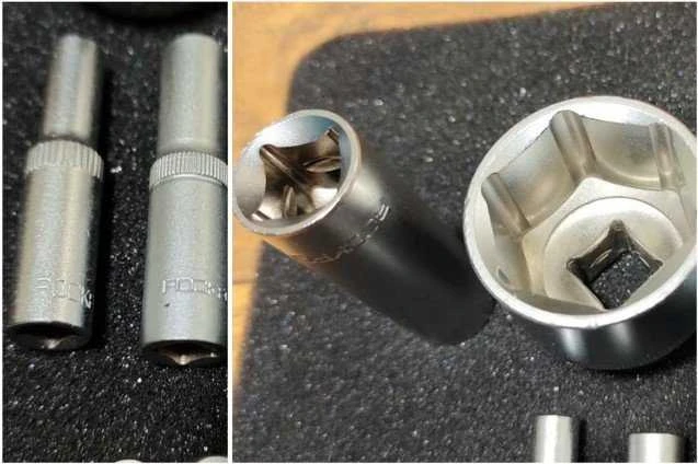 Įrankių rinkinys Rockforce Įrankių rinkinys 125+6el. 1/4", 3/8", 1/2" Premium