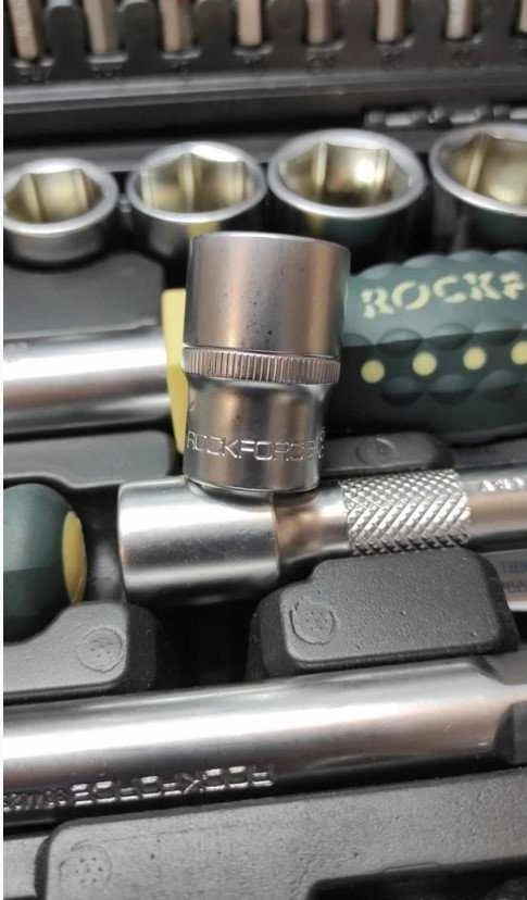 Įrankių rinkinys Rockforce Įrankių rinkinys 125+6el. 1/4", 3/8", 1/2" Premium