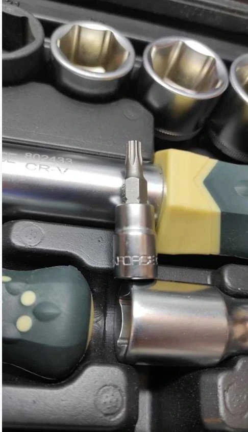 Įrankių rinkinys Rockforce Įrankių rinkinys 125+6el. 1/4", 3/8", 1/2" Premium