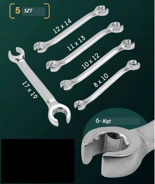 „Rockforce“ įrankių rinkinys, 142 dalys + 6 dalių 1/4", 3/8" ir 1/2" (6 ir 12 kampų) įrankių rinkinys (4–36 mm)