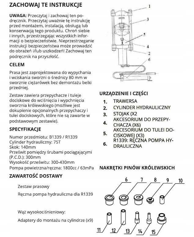 Rockforce Mobilus hidraulinis presas 75t
