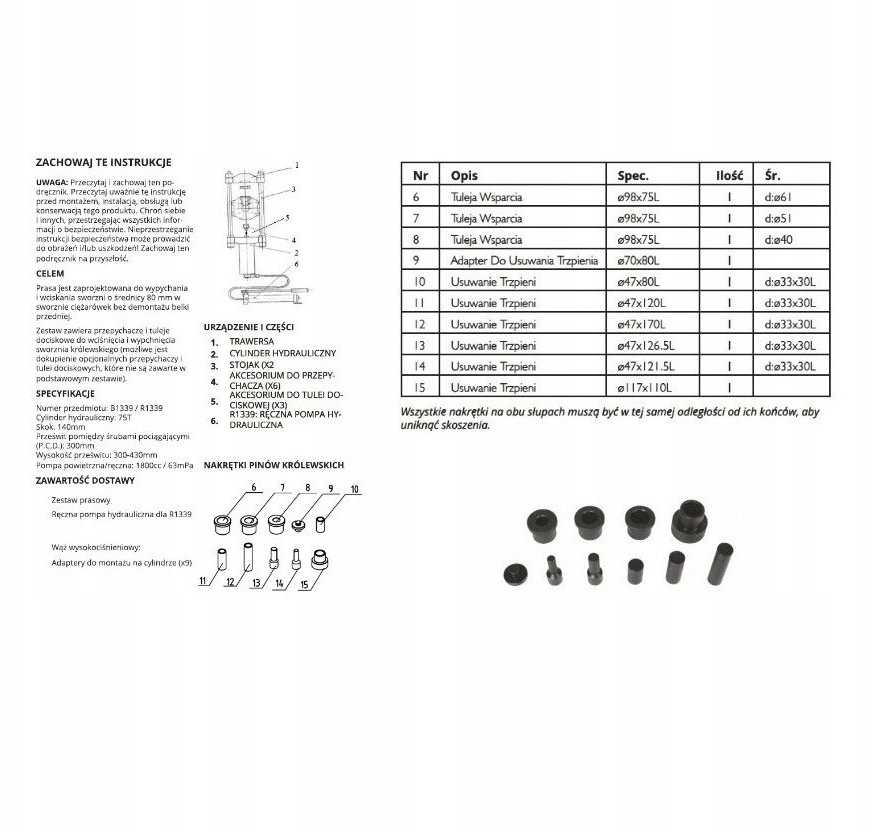 Rockforce Mobilus hidraulinis presas 75t