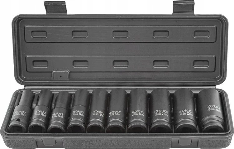 Rockforce Wmc ROCKFORCE POVEIKIO LIZDAI ILGI 10vnt. 1/2" 10-24mm / DĖKLAS