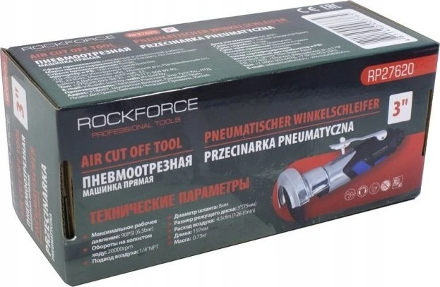Šlifuoklis Rockforce Pjovimo pneumatinis šlifuoklis