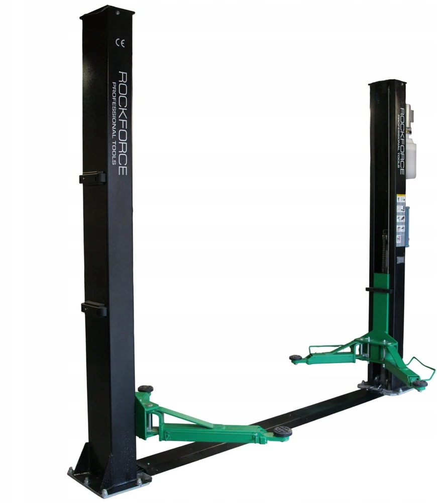 Rockforce Elektrohidraulinis dviejų kolonų keltuvas 4t automatinis 400V - prailginamos svirtys