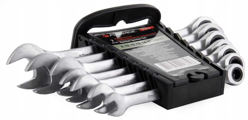 ROCKFORCE WRENCH 18 dalių rinkinys (8–32 mm)