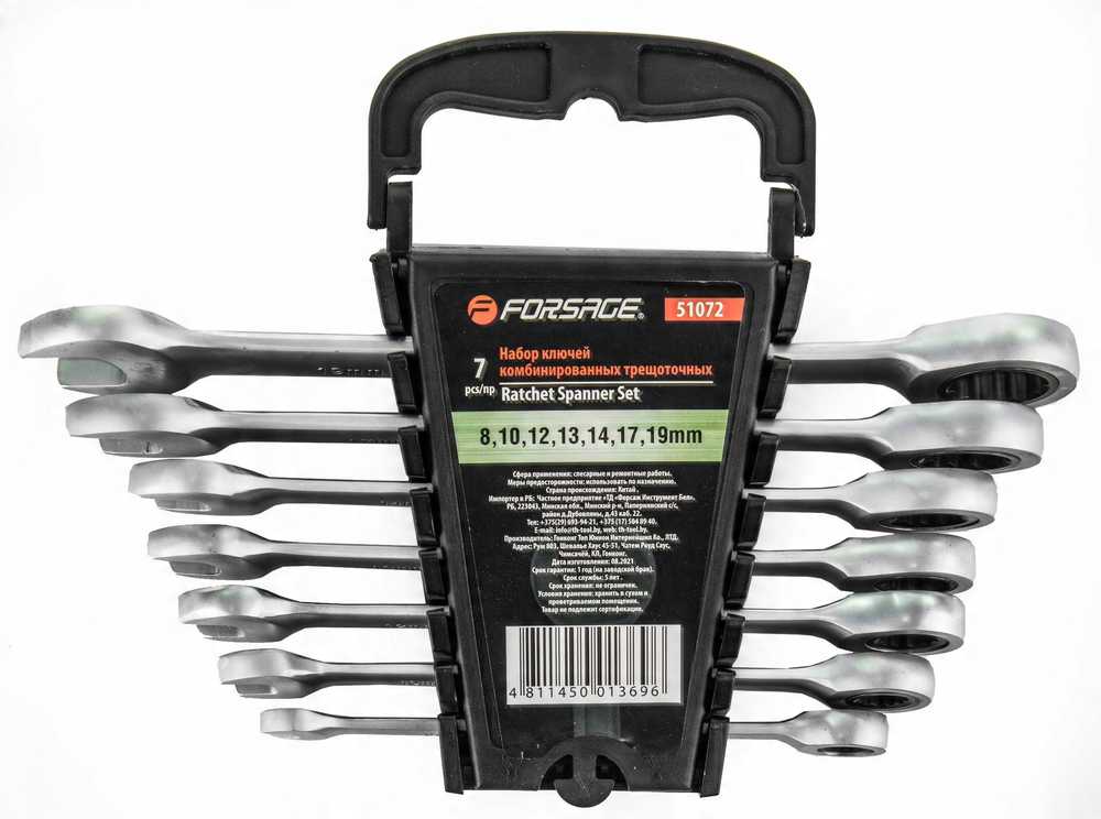 ROCKFORCE WRENCH 18 dalių rinkinys (8–32 mm)