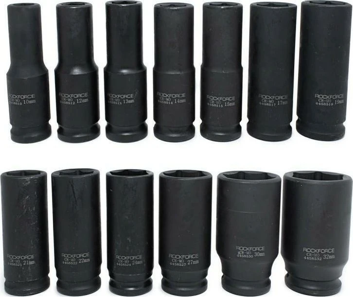 ROCKFORCE LONG IMPACT LIZDAI 13 vnt 1/2" 10-32mm / PAKABA