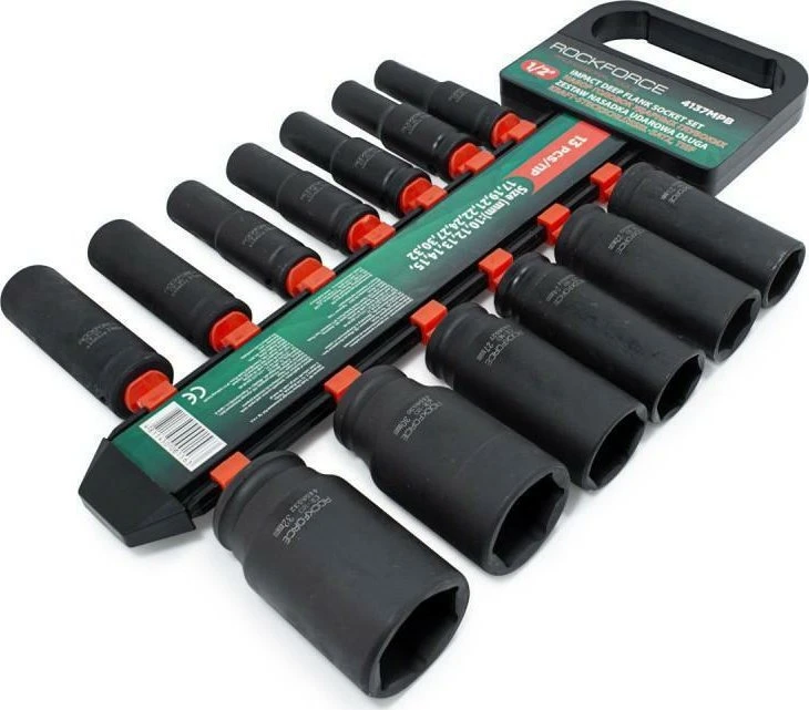 ROCKFORCE LONG IMPACT LIZDAI 13 vnt 1/2" 10-32mm / PAKABA