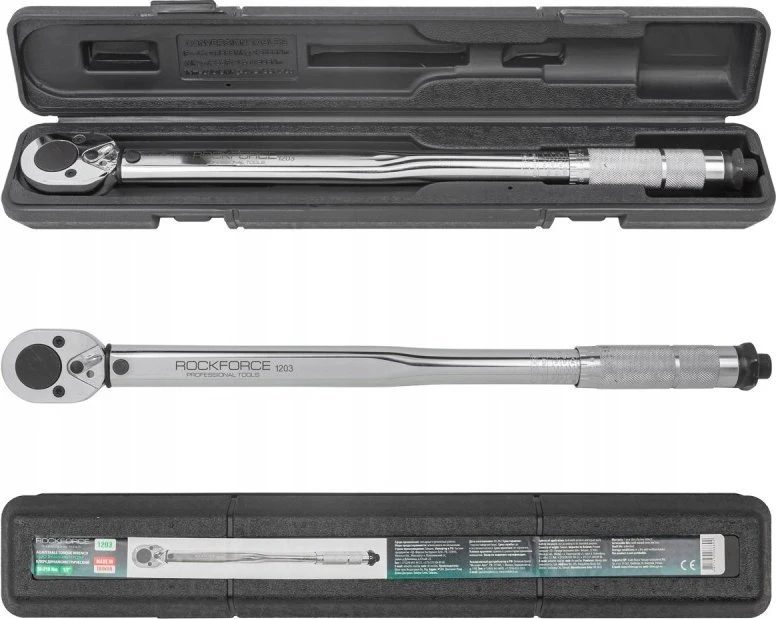 Rockforce Dinamometrinis raktas 28-210 Nm, 1/2''