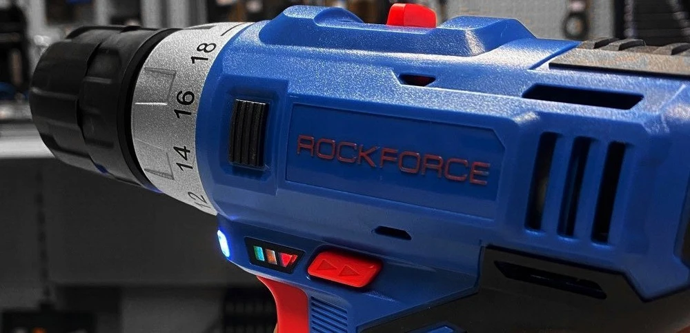 Rockforce suktuvas: sukimo momento reguliavimas ir LED indikatorius