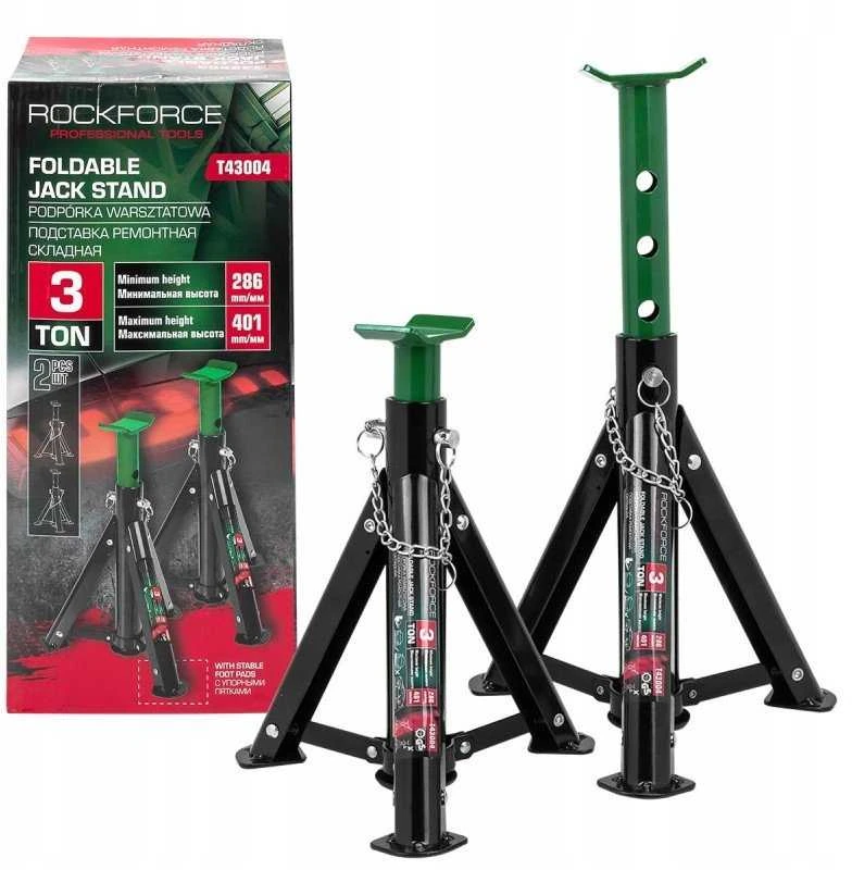 Rockforce Automobilio atraminės pastatomosios lėkštės sudedamos 3 t (rinkinys 2 vnt.)