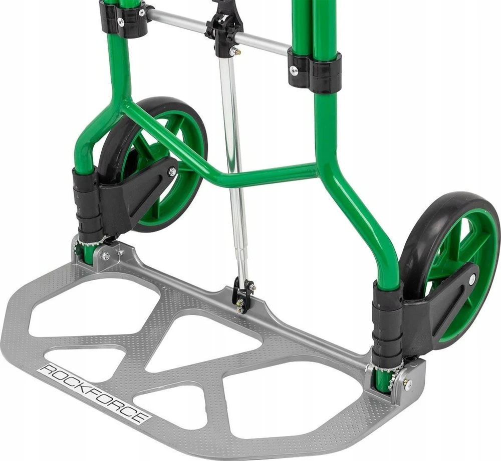 Rockforce Tool Vežimėlis Sulankstomas platforminis vežimėlis su teleskopine rankena - keliamoji galia: 100kg