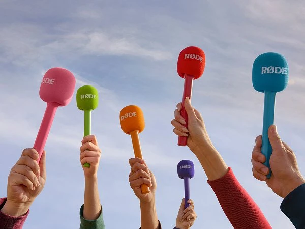 Rode Microphones Interview GO, mikrofonas - rožinis, adapteris