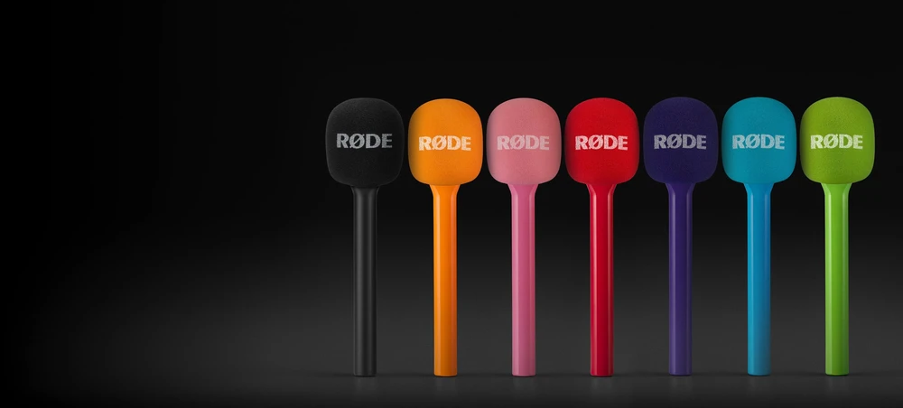 Rode Microphones Interview GO, mikrofonas - rožinis, adapteris