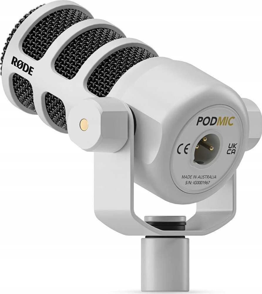 Rode RØDE PodMic - dinaminis mikrofonas, baltas