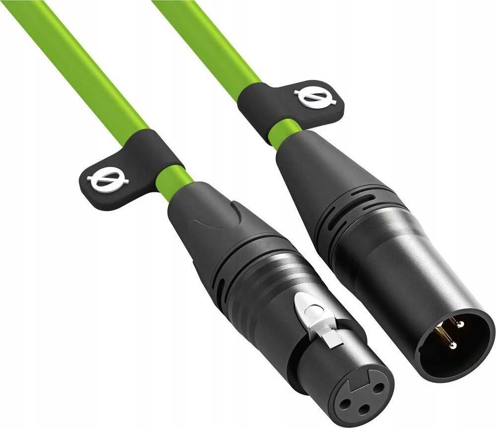 RODE 3 metrų žalias XLR laidas su jungtimis