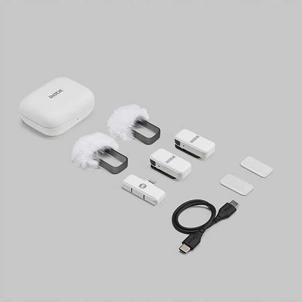 „Rode Wireless Micro“ („Lightning“, „Baltas“)