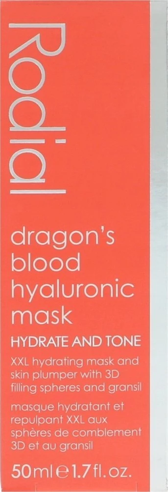 Rodial Dragon's Blood Hyaluronic Mask drėkinanti veido kaukė, 50 ml