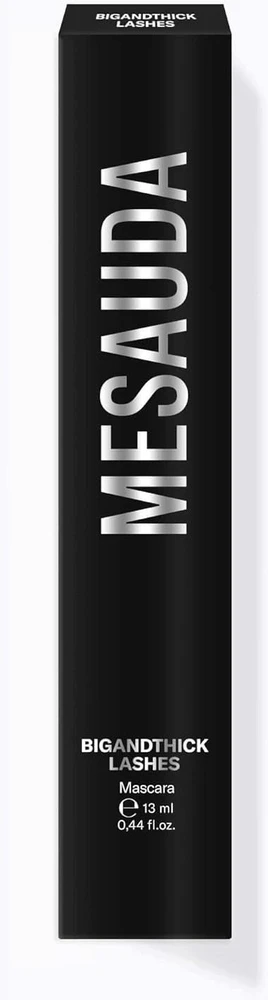 Mesauda Big & Thick Lashes Blakstienų tušas apimties suteikiantis, ilginantis blakstienų tušas, atspalvis: Juodas, 13 ml