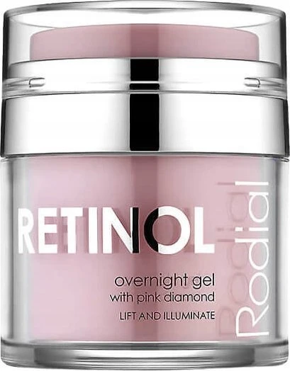 Rodial Rožinė Diamond Retinol Overnight Gel naktinis veido kremas–gelis, 50 ml