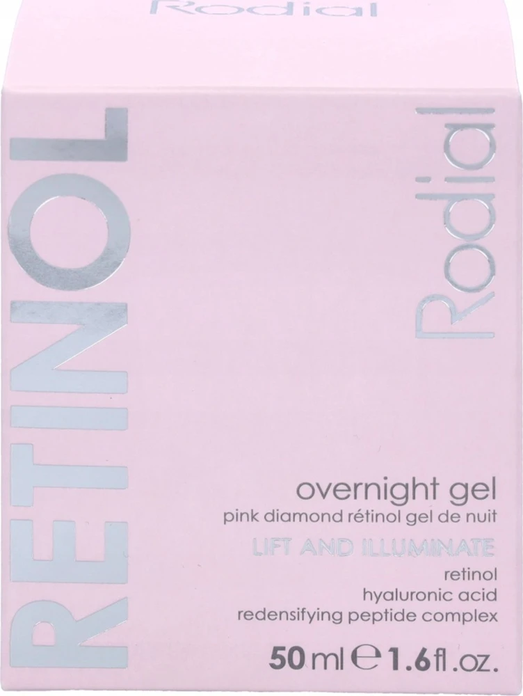 Rodial Rožinė Diamond Retinol Overnight Gel naktinis veido kremas–gelis, 50 ml