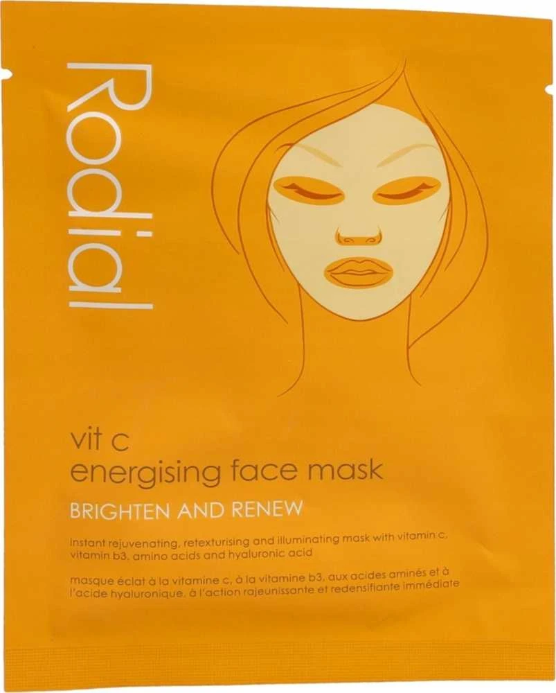 Rodial Vit C Cellulose Sheet Mask energizuojanti, šviesinanti ir atkurianti lakštinė veido kaukė, 20 ml