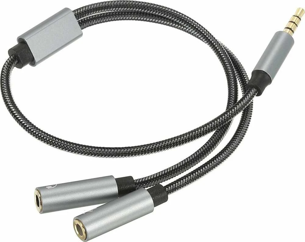 3,5 mm garso skirstytuvas su pintos tekstūros laidu