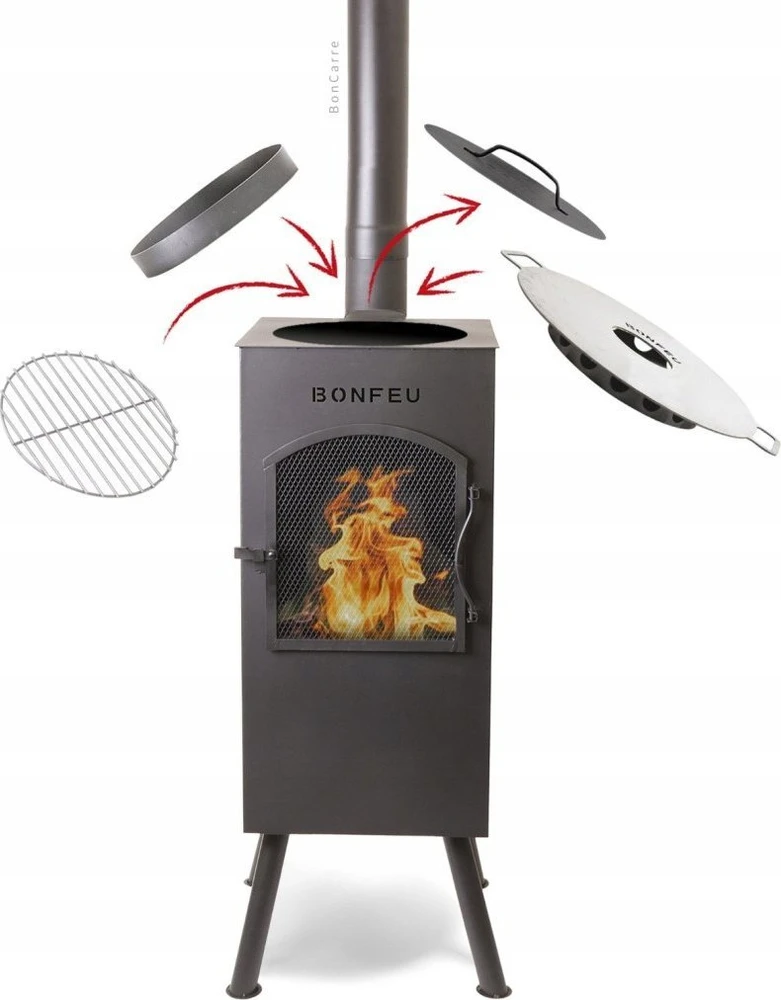 Rojaplast BonFeu BonCarré sodo židinys, rūdžių spalvos, 3503R