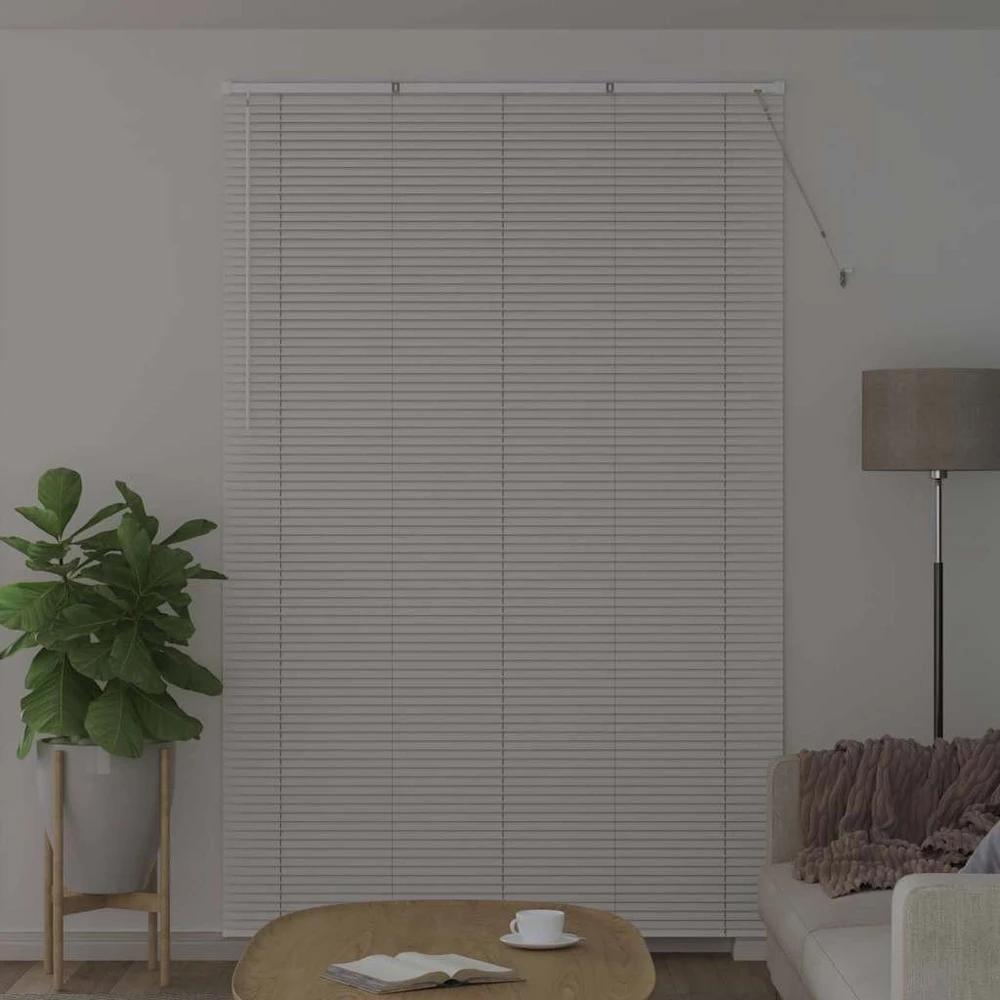 Venecijos žaliuzės Balta 220 x 145 cm 25 mm Aliuminis