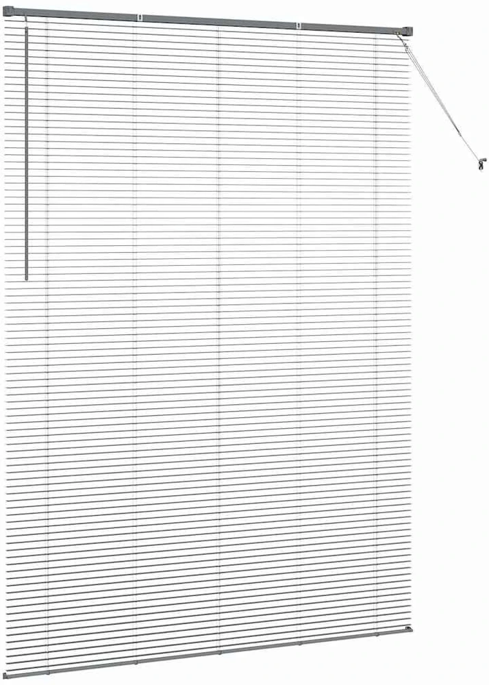 Venecijietiškos žaliuzės Tamsiai pilka 220 x 160 cm Aliuminis