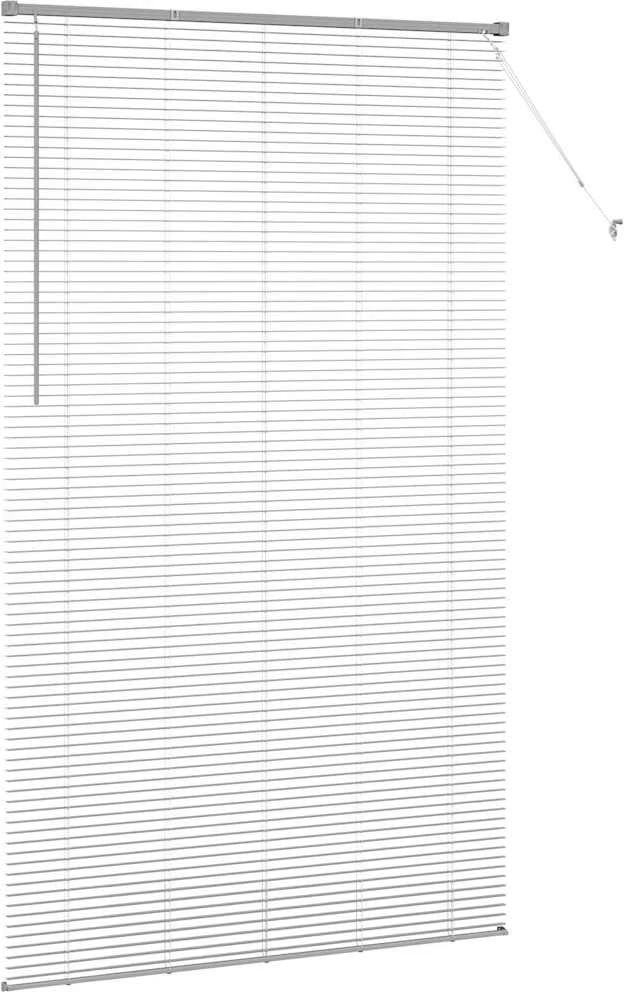 Venecijietiškos žaliuzės Sidabrinė 220 x 130 cm Aliuminis