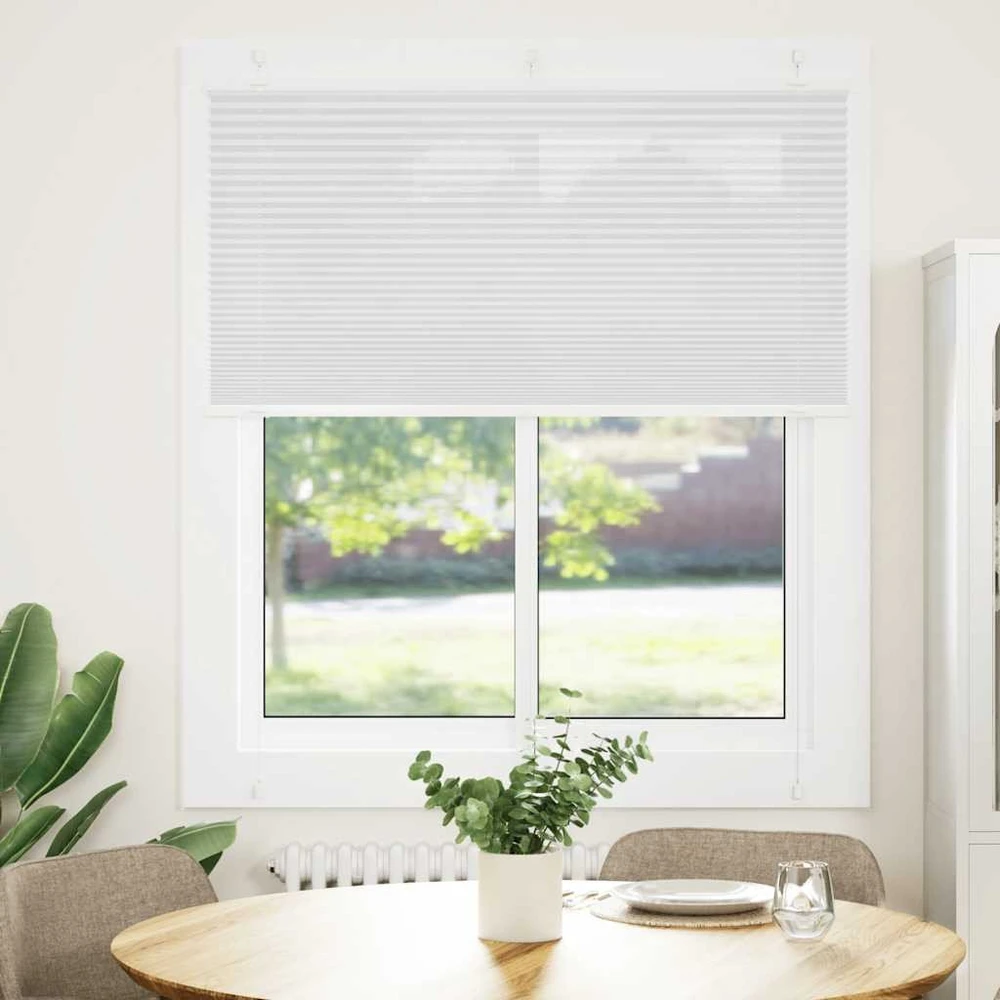 Plisuota žaliuze balta 120x150 cm Audinio plotis 119,4 cm