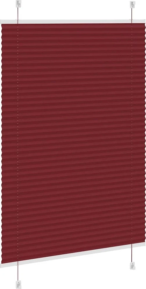Plisuota žaliuze Bordo raudona 100x150 cm Audinio plotis 99,4cm