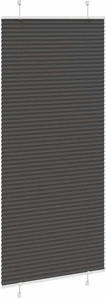 Plisuota žaliuze juoda 100x200 cm audinio plotis 99,4 cm