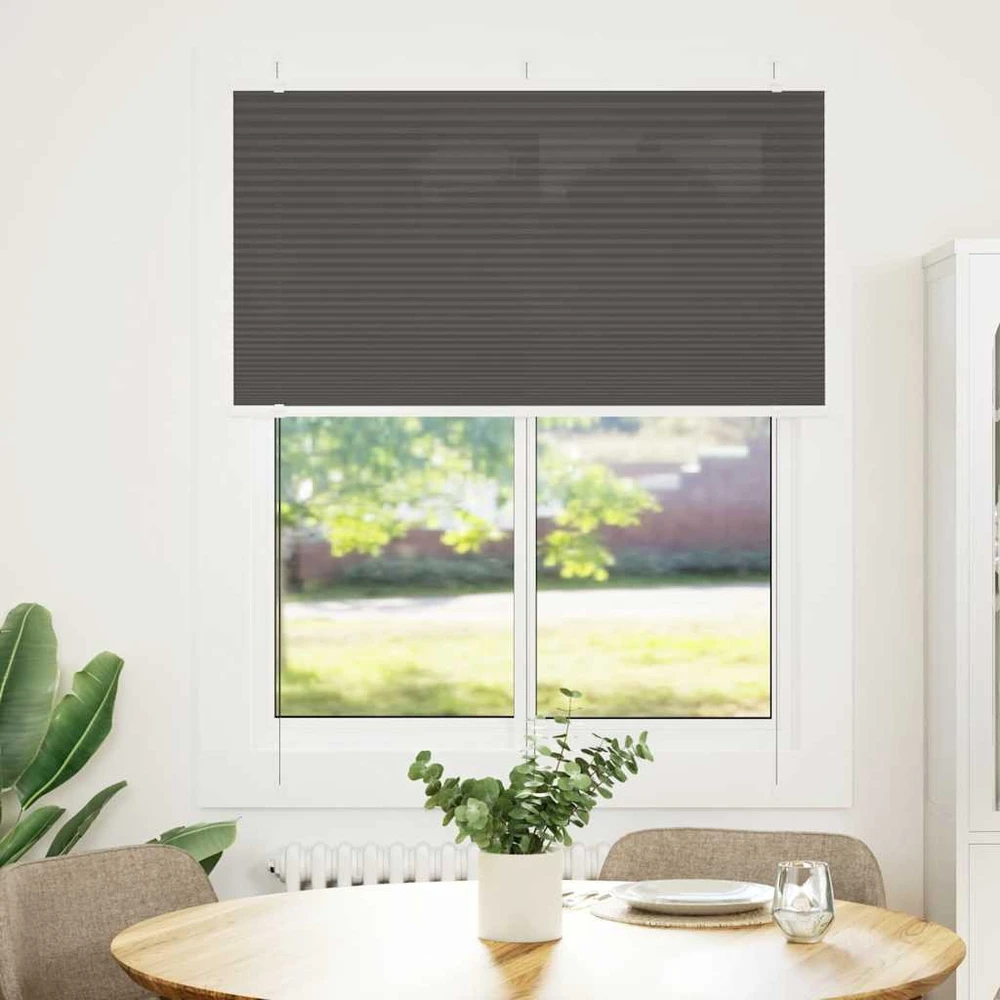 Plisuota žaliuze juoda 110x150 cm audinio plotis 109,4 cm