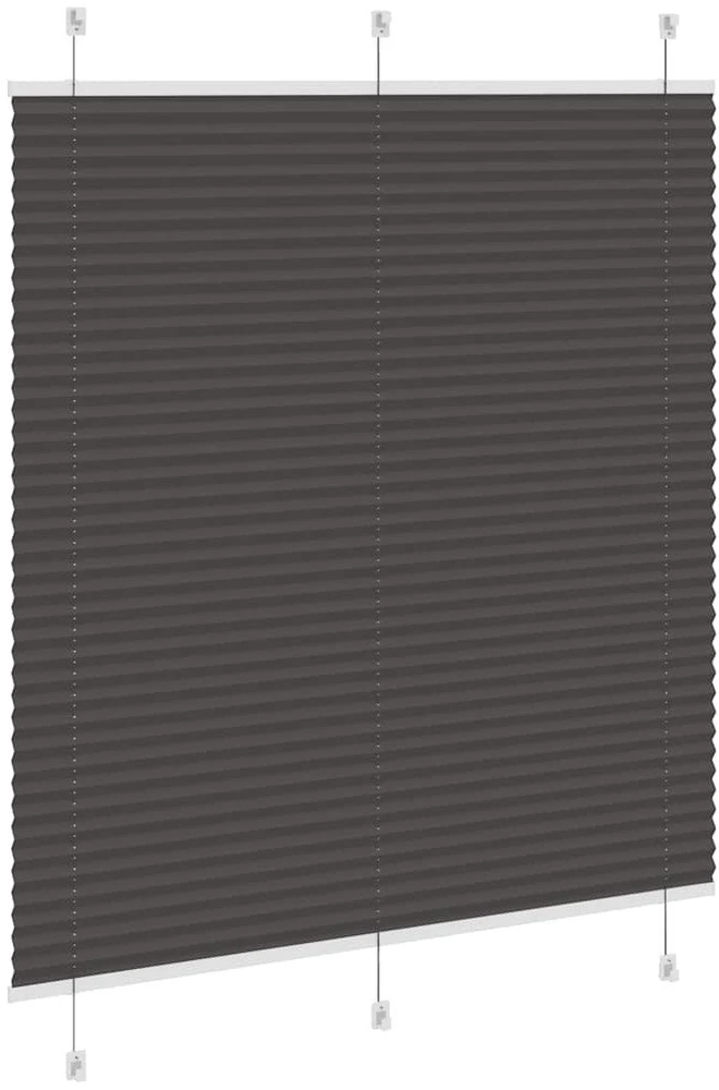 Plisuota žaliuze juoda 120x150 cm audinio plotis 119,4 cm