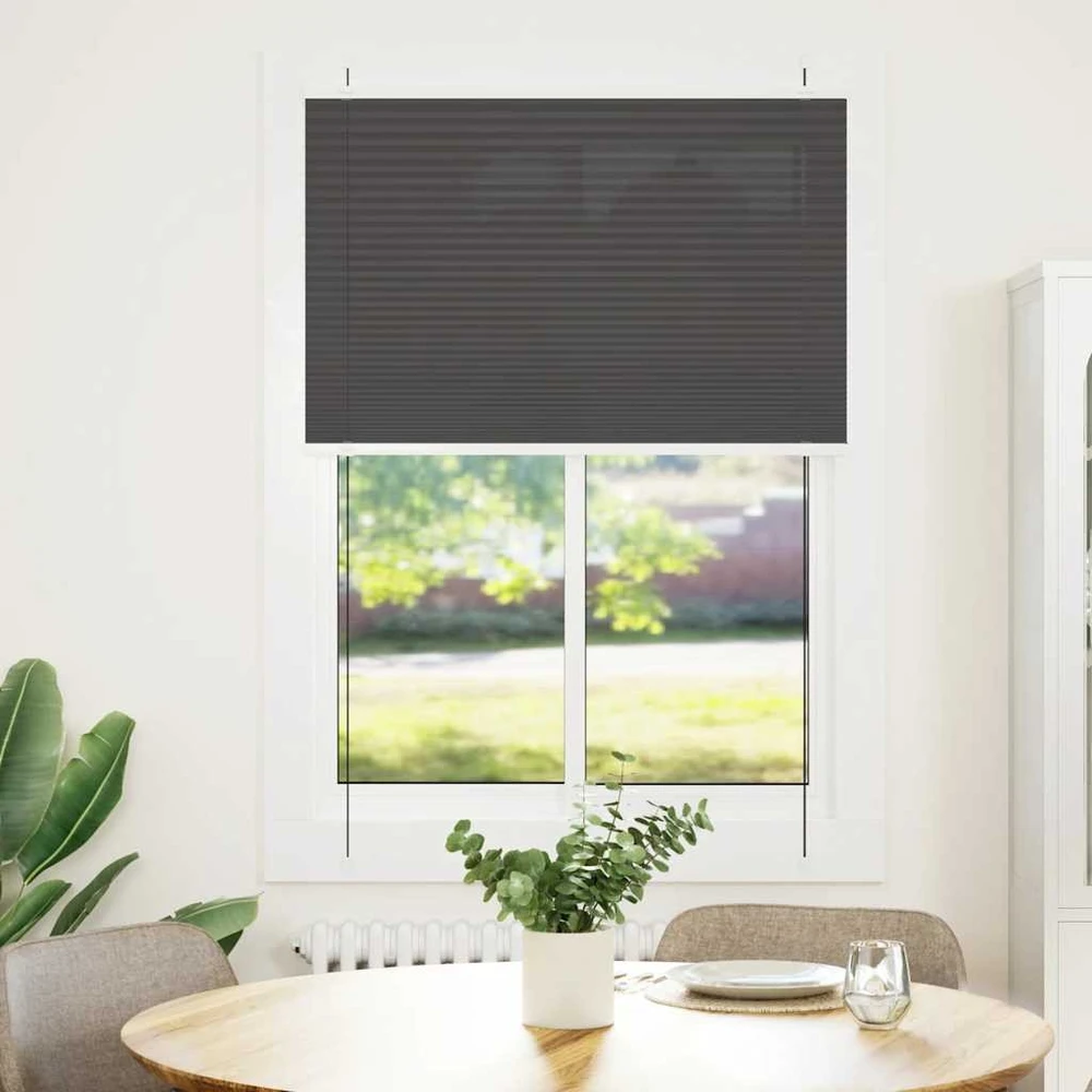 Plisuota žaliuze juoda 90x150 cm audinio plotis 89,4 cm
