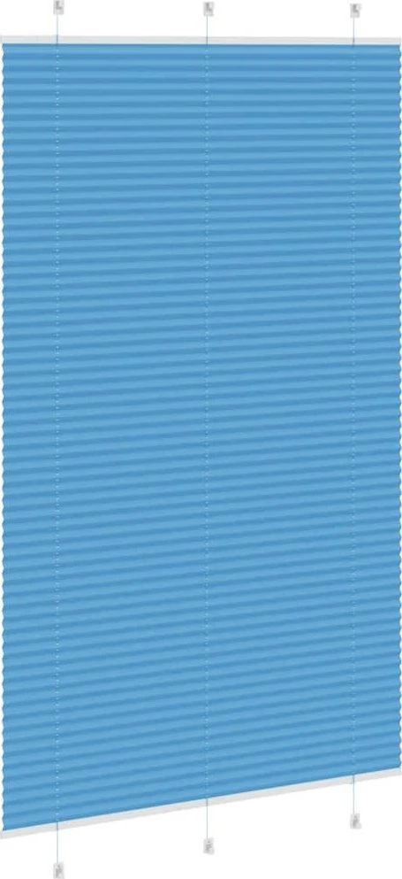Klostuotos žaliuzės, mėlynos, 120x200 cm, audinys, plotis 119,4 cm, poliesteris