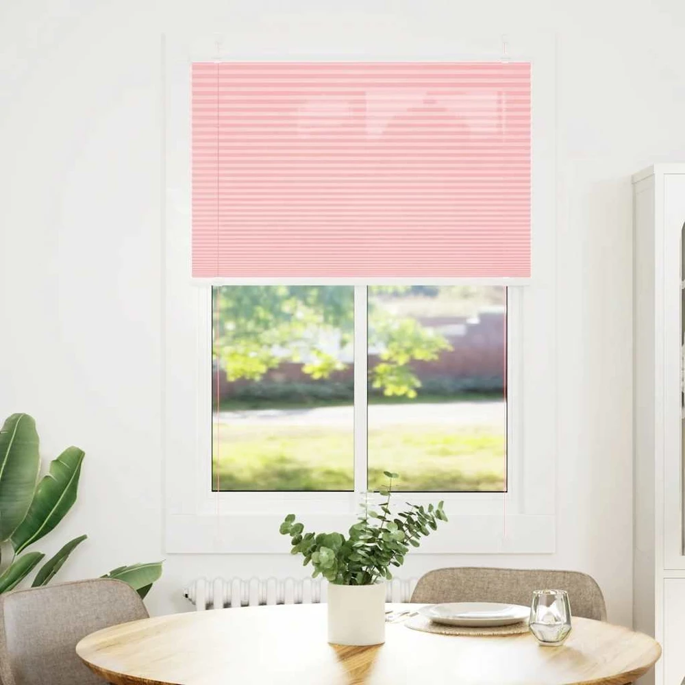 Plisuota žaliuze rožinė 100x150 cm Audinio plotis 99,4 cm
