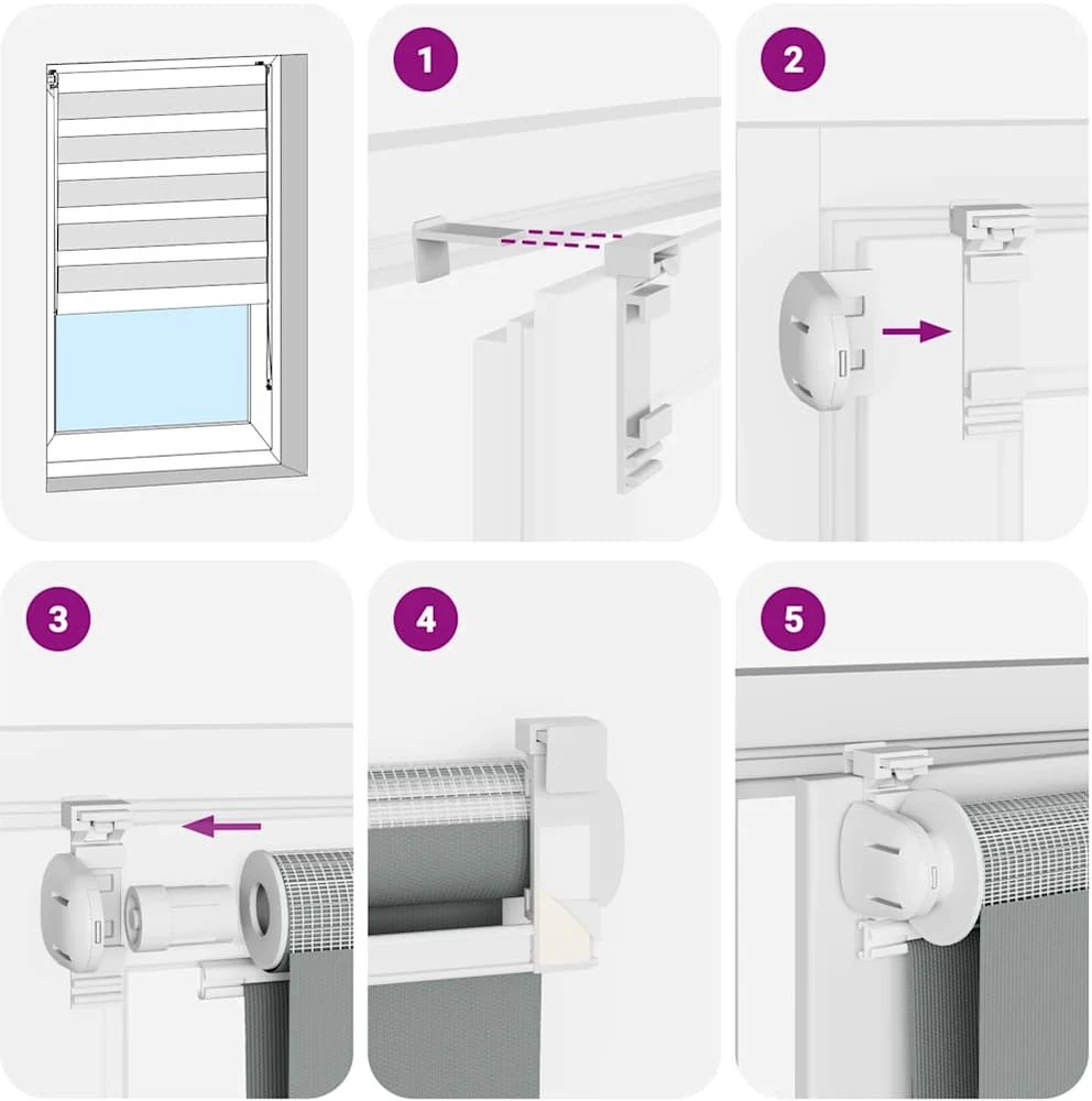 zebrinės žaliuzės 65x200 cm audinio plotis 60,9 cm poliesteris