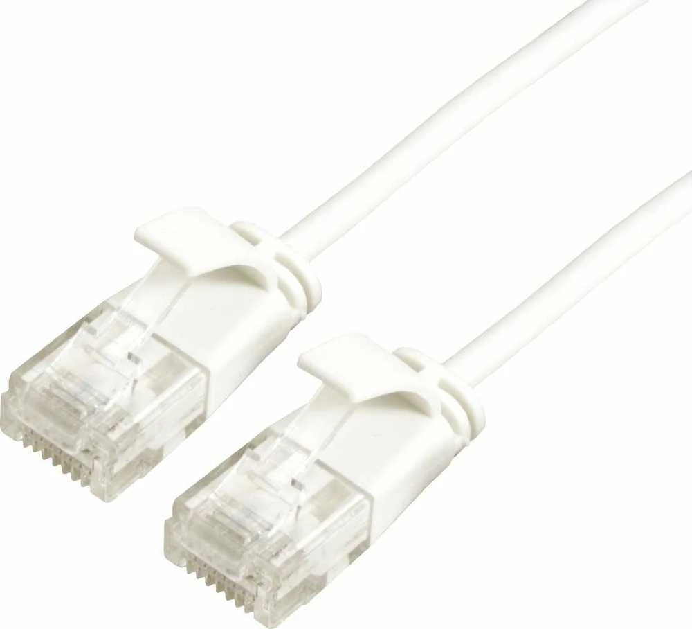 Roline ROLINE UTP Data Center Cat.6A patch cord (EA klasė), LSOH, plonas, baltas, 1,5 m.