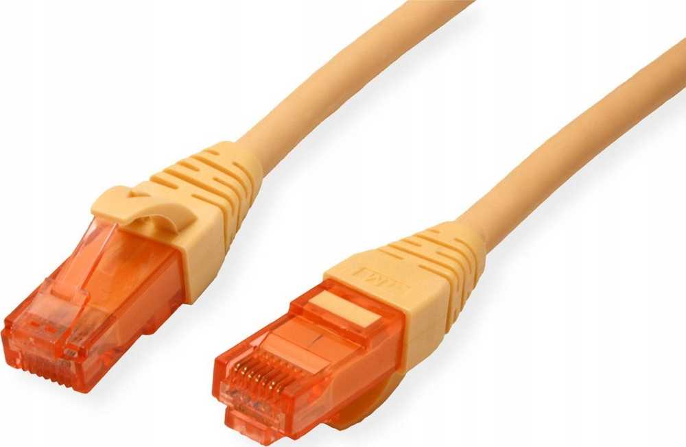 Roline ROLINE – Patch – Kabelis – RJ- 45 (M) iki RJ- 45 (M) – 1,5 m – UTP – CAT 6 – be halogenų, formos, suvytas – geltonas (21.15.2524)