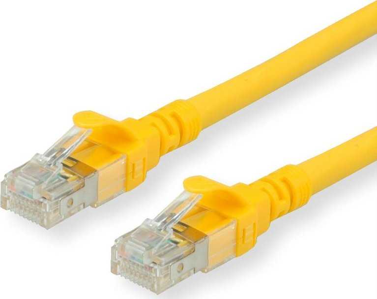 Roline ROLINE – Patch – Kabelis – RJ- 45 (M) iki RJ- 45 (M) – 1,5 m – SFTP, PiMF – CAT 6 – be halogenų, formos, suvytas – geltonas (21.15.2624)