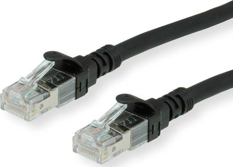 Roline ROLINE – Patch – Kabelis – RJ- 45 (M) iki RJ- 45 (M) – 1,5 m – UTP – CAT 6a – Be halogenų, formos, suvytas – juodas (21.15.2754)