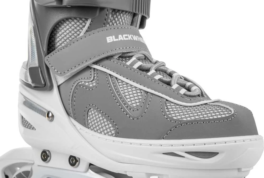 Riedučiai Blackwheels Flex Pro, reguliuojamas M dydis (34-37), pilkos spalvos