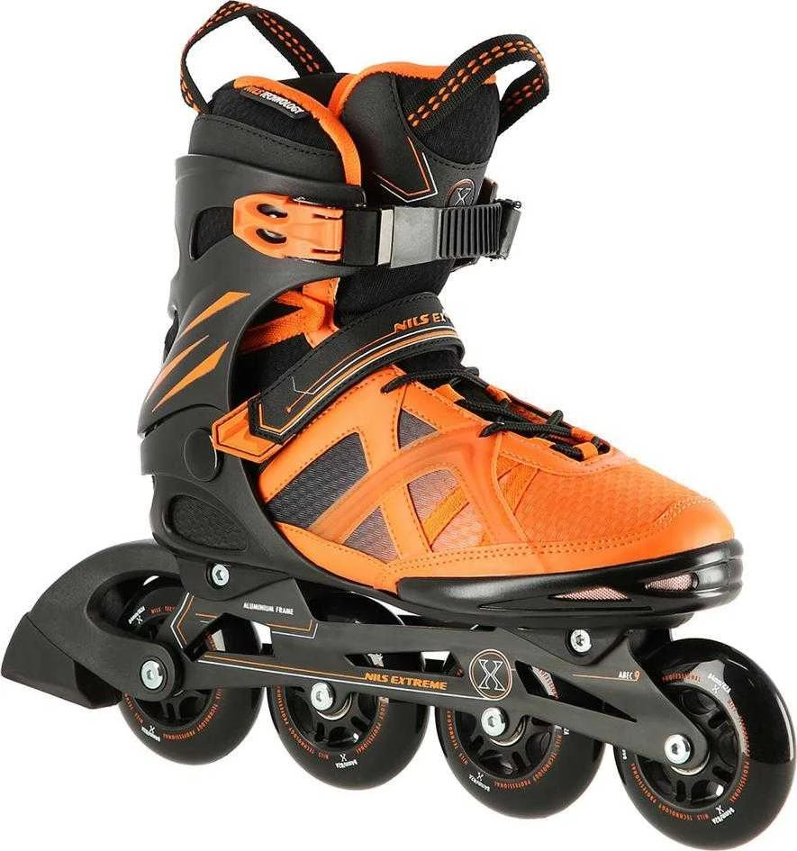 Riedučiai NA14112 Juodas-Oranžinis SIZE 40 IN-LINE SKATES NILS EXTREME