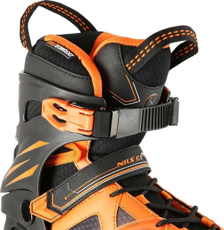 Riedučiai NA14112 Juodas-Oranžinis SIZE 40 IN-LINE SKATES NILS EXTREME