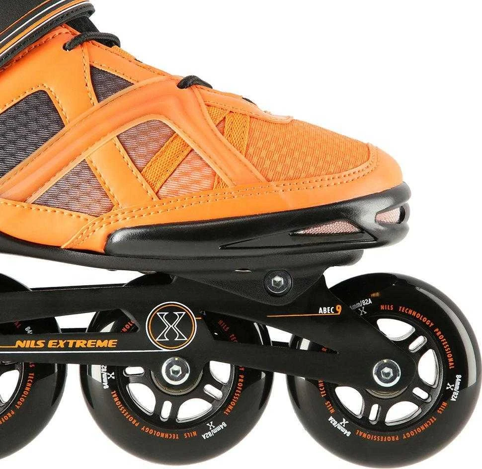 Riedučiai NA14112 Juodas-Oranžinis SIZE 41 IN-LINE SKATES NILS EXTREME